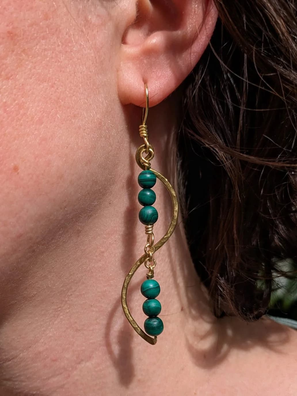 Vague dorée et malachite